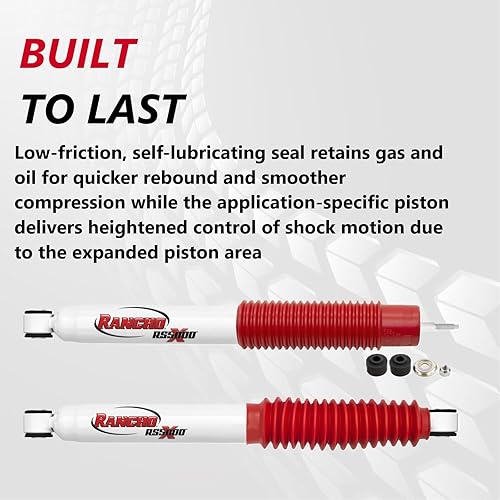 Miniatura 4 de Rancho Juego de amortiguadores de gas RS5000X 2001-2010 para Chevrolet Silverado 2500 HD