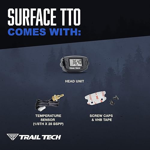 Miniatura 4 de Trail Tech 742-ES2 TTO Medidor digital de temperatura roscado enchufe 1/8-28 sensor BSPP