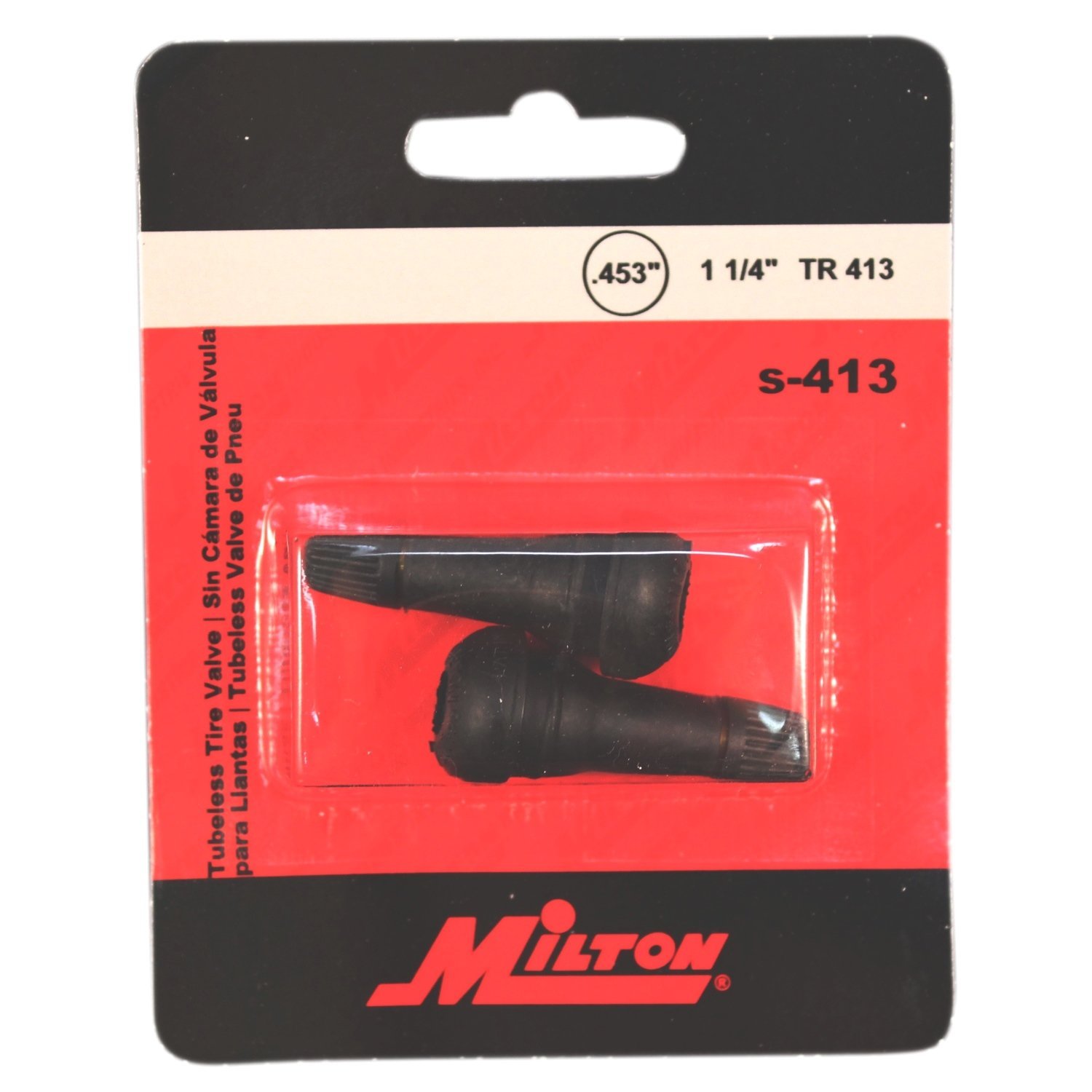 Milton Schlauchlose Reifenventile 3,8 Cm – 500 Stück, Ozonbeständig, Bis 60 PSI