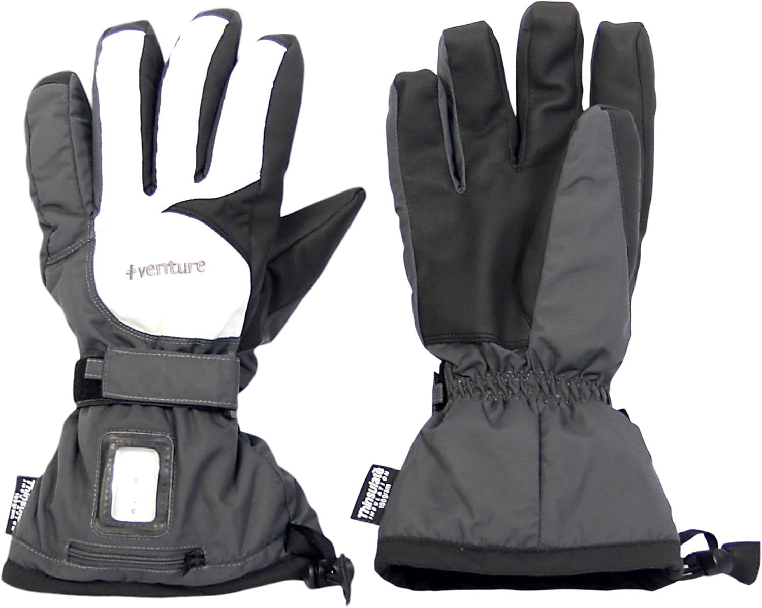 Venture Heat Heated Extreme Gloves Black/Grey/White