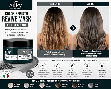 Ash Revive Mask - Color Depositing & Vegan Friendly Organic Hair Mask
