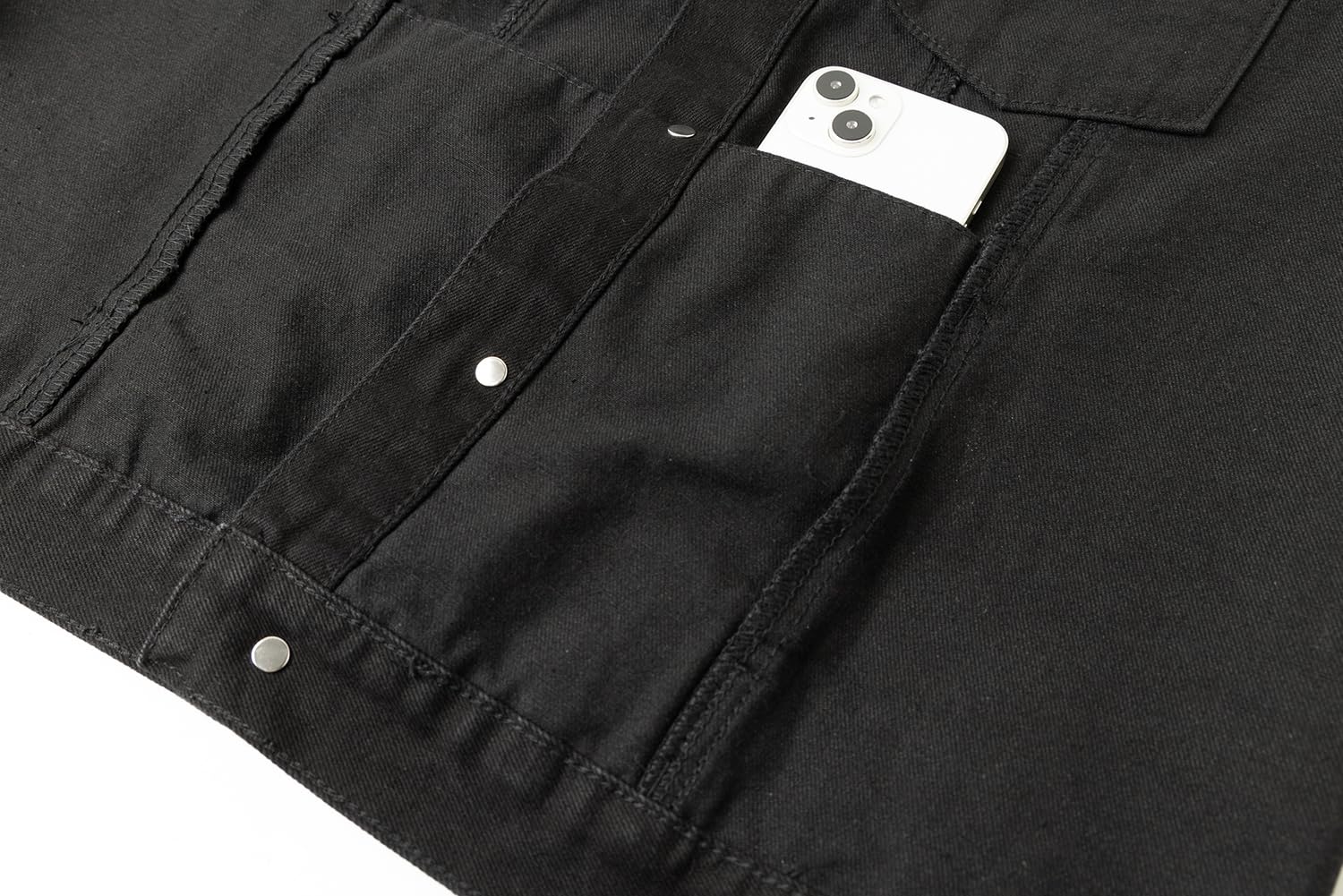 Homme Gilet en Jean Sans Manche Biker Veste en Jean Multipoches Déchiré Gilet Moto d'été