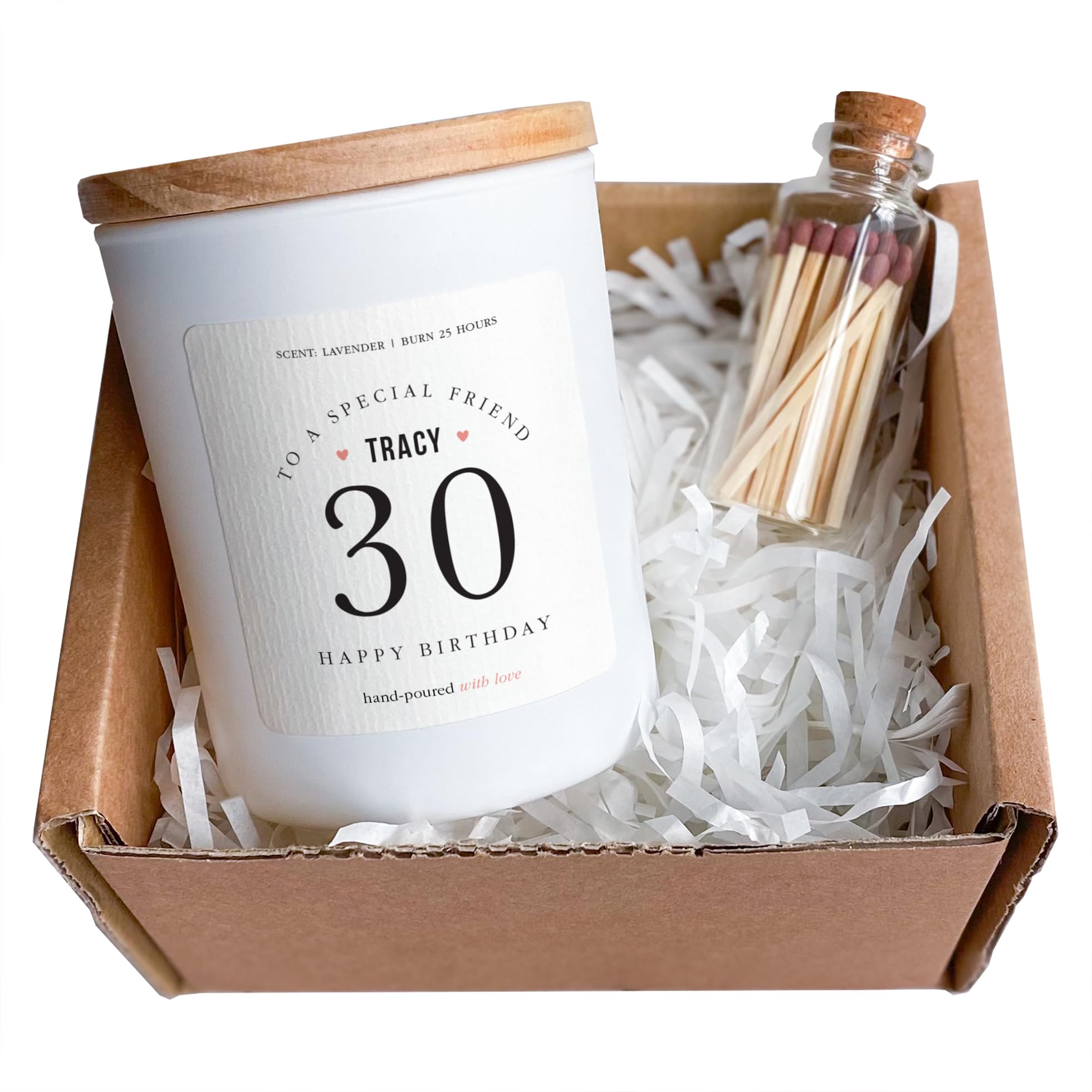 Birthday Candle Gift Set Friend Mum Sister Colleague Gift Box Gifts Friend Happy 50th Birthday Present To a special friend vegan candle