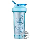 BlenderBottle Disney Princess Shaker Bottle Pro Series, Perfect for Protein Shakes and Pre Workout, 28-Ounce, Cinderella