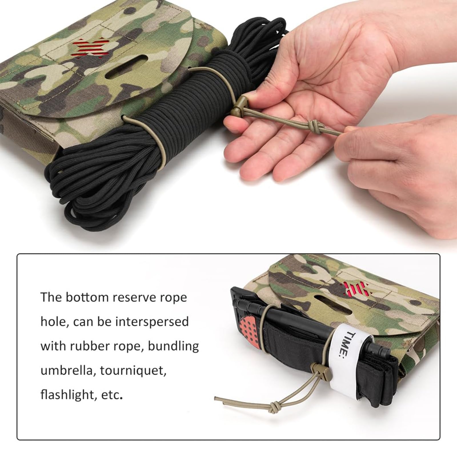 WLXW Bolsa Médica Táctica Bolsa Primeros Auxilios MOLLE EMT Bolsa Multiusos IFAK Bolsa Portátil Traumatismos Nailon 800D para Cinturón Chaleco Tácticos(CP)
