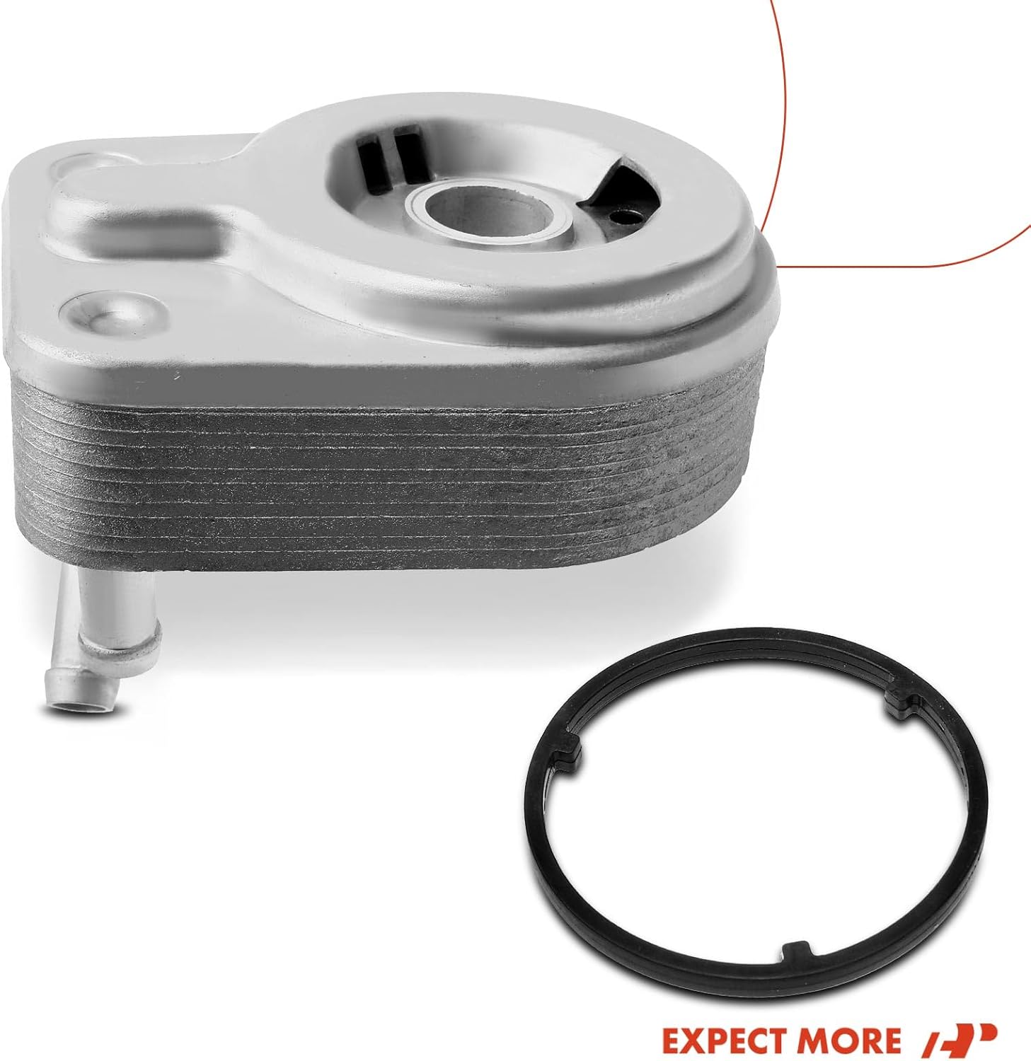 A-Premium Engine Oil Cooler Compatible with Hyundai Elantra, Elantra GT, Kona, Sonata, Tucson, Veloster & Kia Forte, Forte5, Optima, Seltos, Soul, 2014-2022, 1.6L