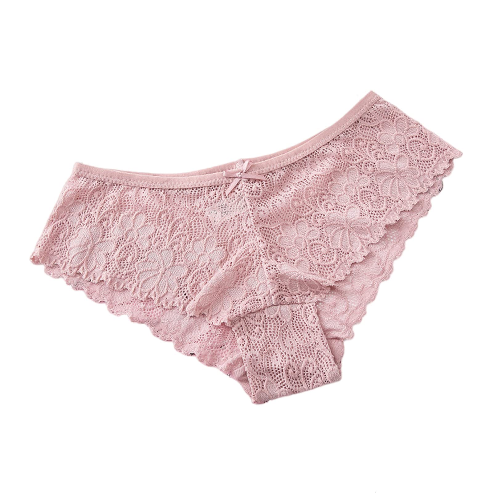 Culottes Femmes 3 Pcs/Lot Couleurs Solides sans Couleurs De Couleur des Femmes en Dentelle pour Femmes Briefs en Coton