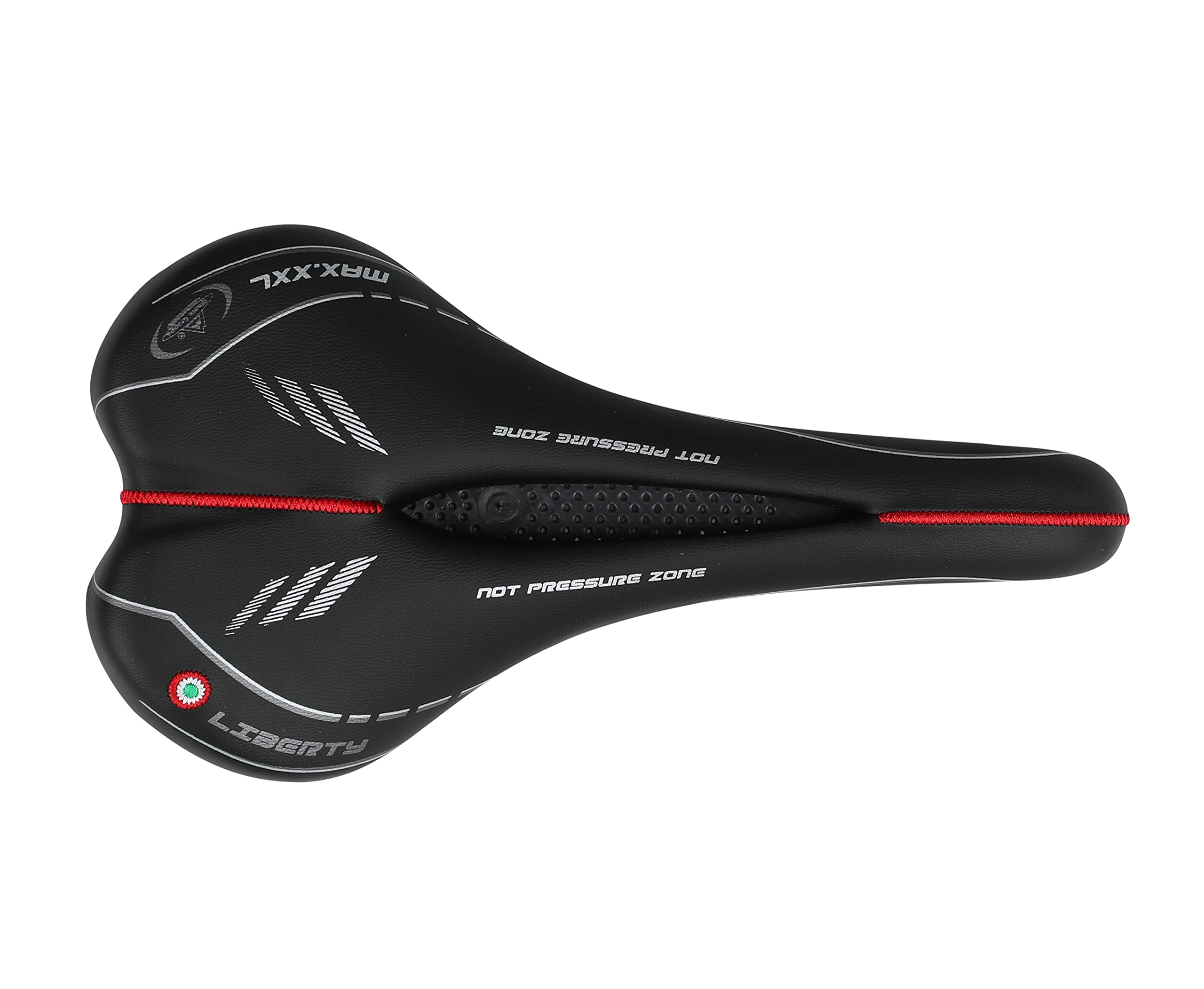 Selle Monte Grappa Liberty Max Composite Italy Saddle Seat Ergonomic Gel Road Mountain Bike Bicycle (Black 1410)