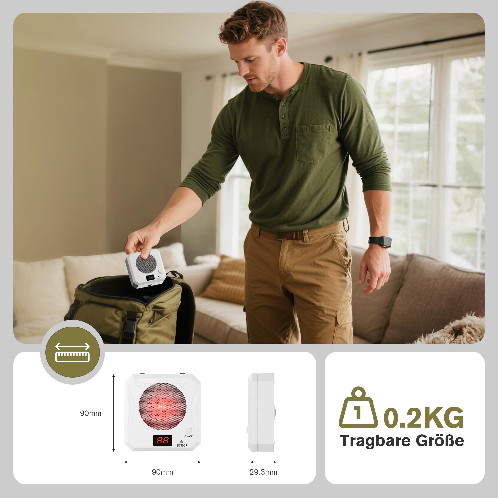Kit de Cartouche d'Entraînement Laser 9mm avec Cible Rechargeable – Système Dry Fire à 5 Niveaux de Difficulté, Cible Électronique et Munition Laser pour Tir à Domicile