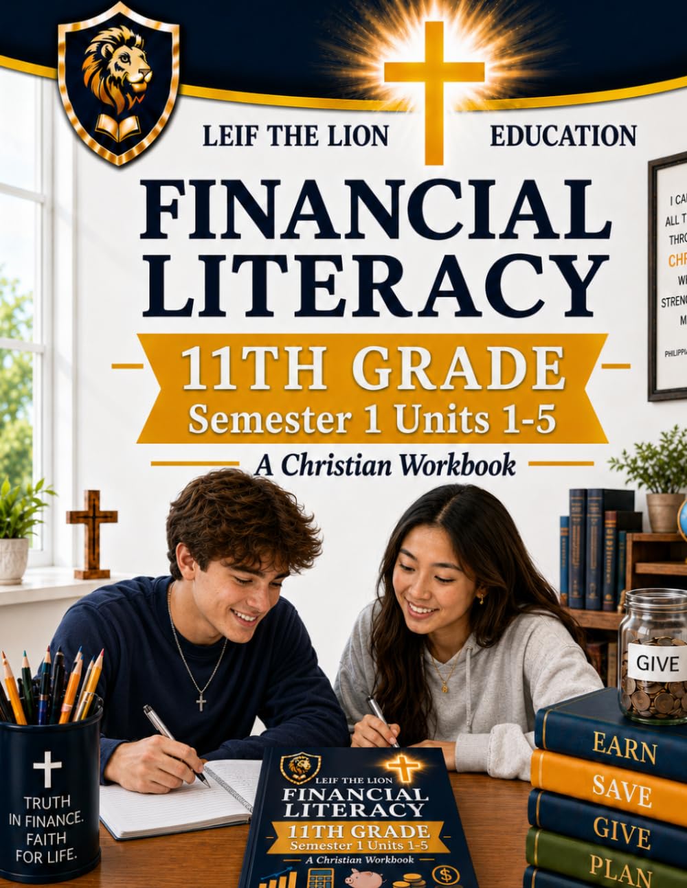 11th Grade Financial Literacy - Semester 1 (Units 1 - 5): A Christian Homeschool Workbook (Financial Workbooks - By Semesters)