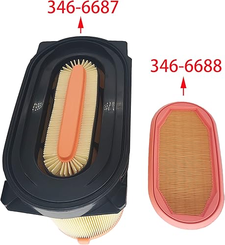 Miniatura 2 de PA5289 y PA5290 Reemplazo de combinación de filtro de aire resistente para tractor tipo oruga D3 D4 D5 retroexcavadora 415F2 416F 416F2 420F 422F