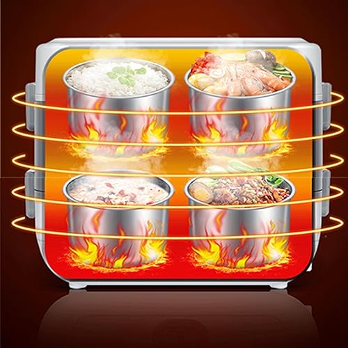 Miniatura 8 de Electric Lunch Box Inner Container, Stainless Steel Lunch Box Insert Replacement Inner Pot for Most Heated Lunch Boxes