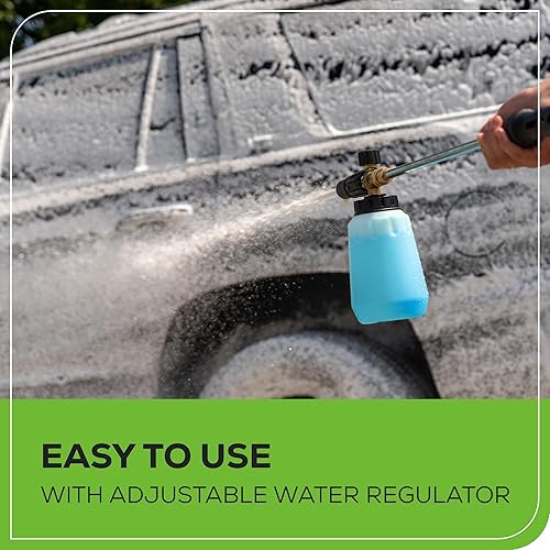 Miniatura 7 de Greenworks Lavadora de Presión de 3000 PSI (2.0 GPM máx.) con Cañón de Espuma Elimina Fácilmente la Suciedad y la Mugre en Revestimientos, Cercas,