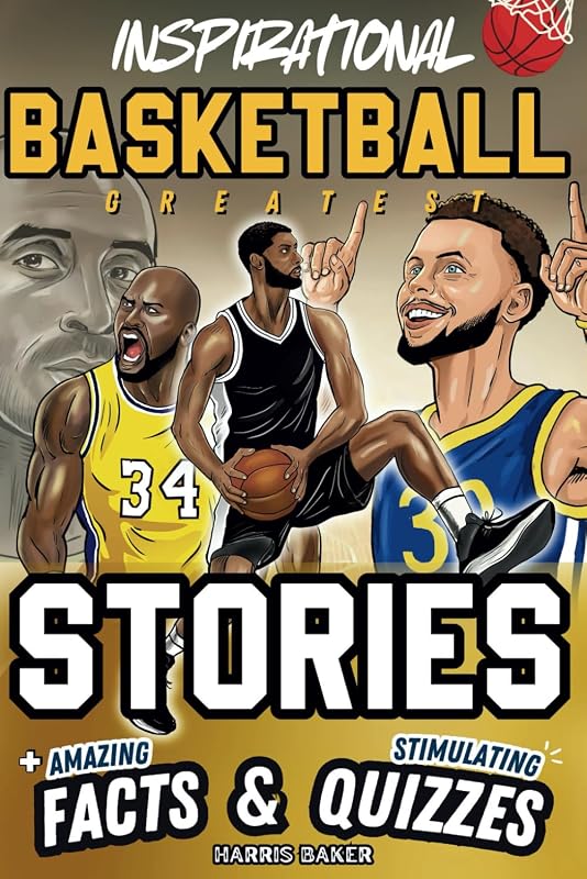 Historias inspiradoras de GOATS de baloncesto, hechos sorprendentes y juegos de trivia: ¡el libro de baloncesto definitivo para niños y adolescentes! (Libros de deportes para lectores jóvenes)