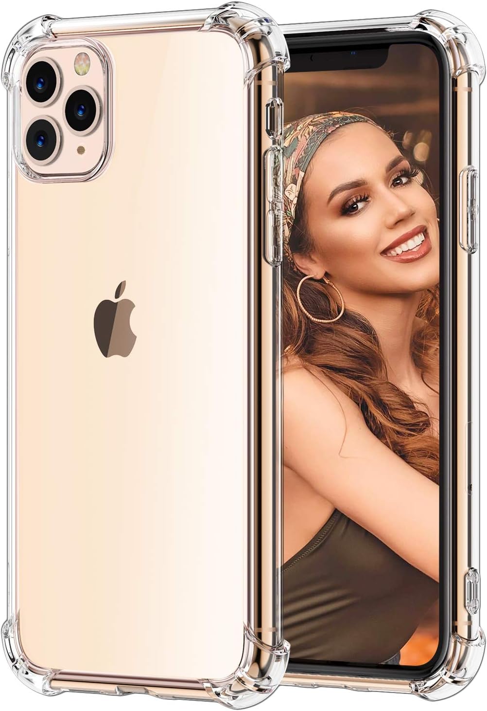 for iPhone 11 Pro Case, Matone Crystal Clear Slim Protective Cover with Reinforced Corner Bumpers, Flexible Soft TPU Cases Compatible with Apple iPhone 11 Pro (2019) 5.8-Inch