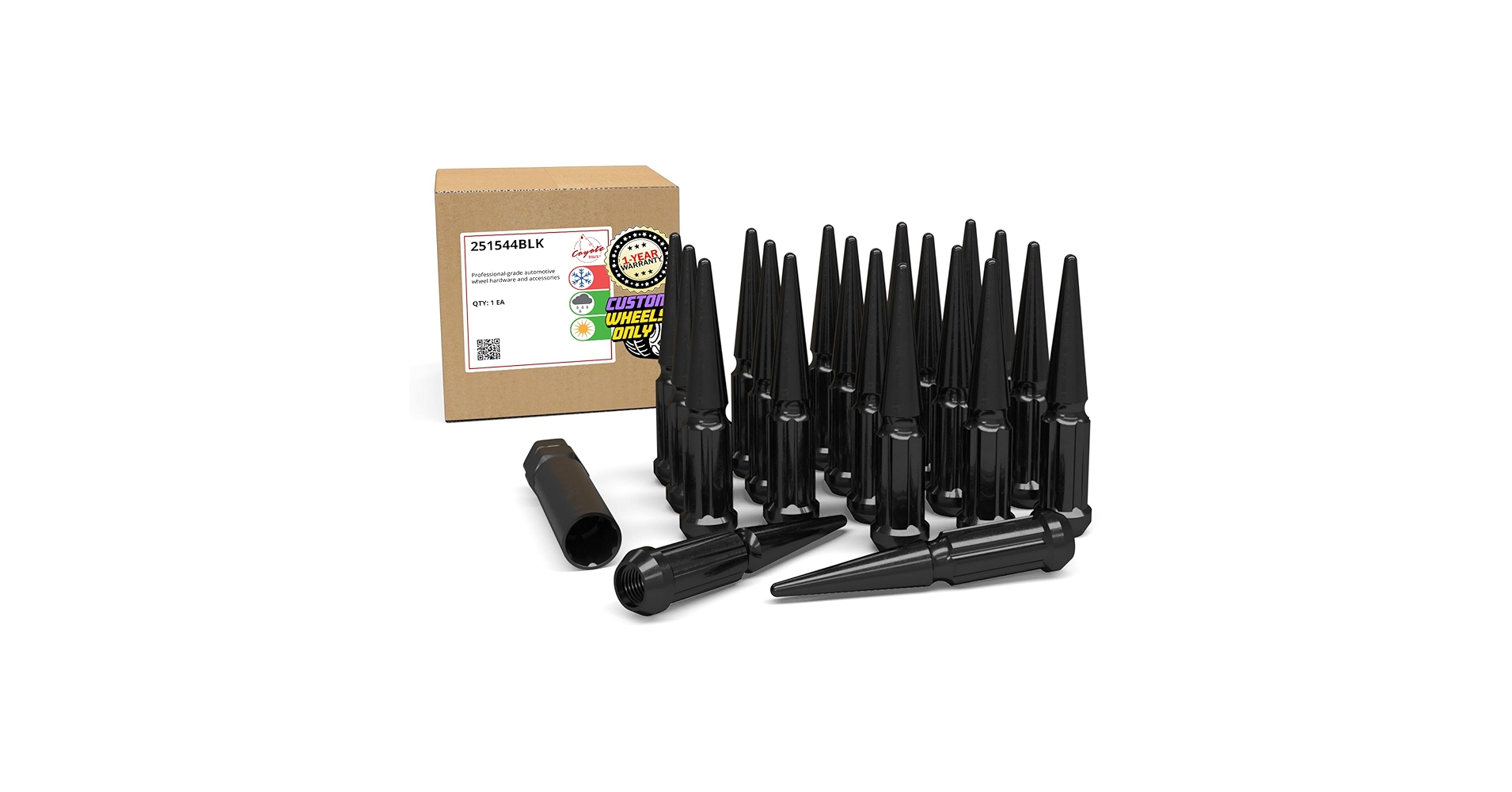 Amazon.com: Wheel Accessories Parts 20 Pcs M12x1.25 12x1.25