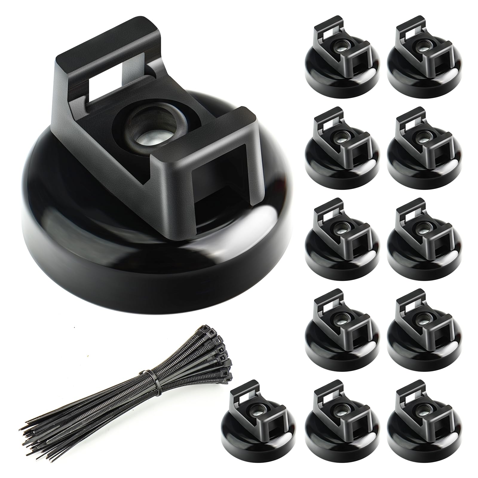 Soportes magnéticos de alambre para ordenar los cables del despacho en casa