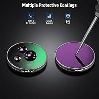 Vista 6 de NEEWER Juego de filtros ND compatible con DJI Osmo Action 3/4/5 Pro, paquete de 6 ND8+ND16+ND32+ND64+ND1000+CPL Accesorios de cámara de acción