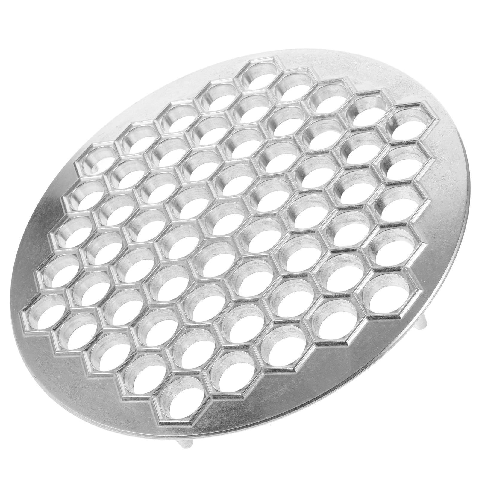 Molde para Empanadillas de 61 Huecos en Aleación de Aluminio, Plata
