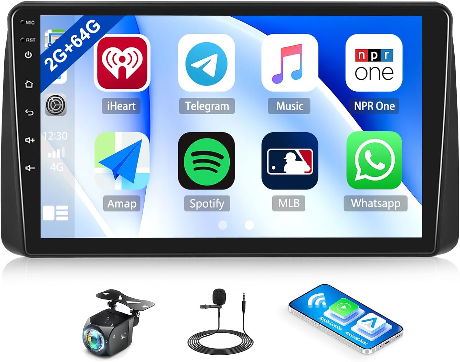 SIXTOP 9" Android Car Stereo with Wireless CarPlay & Android Auto for Dodge Grand Caravan / Chrysler Town & Country