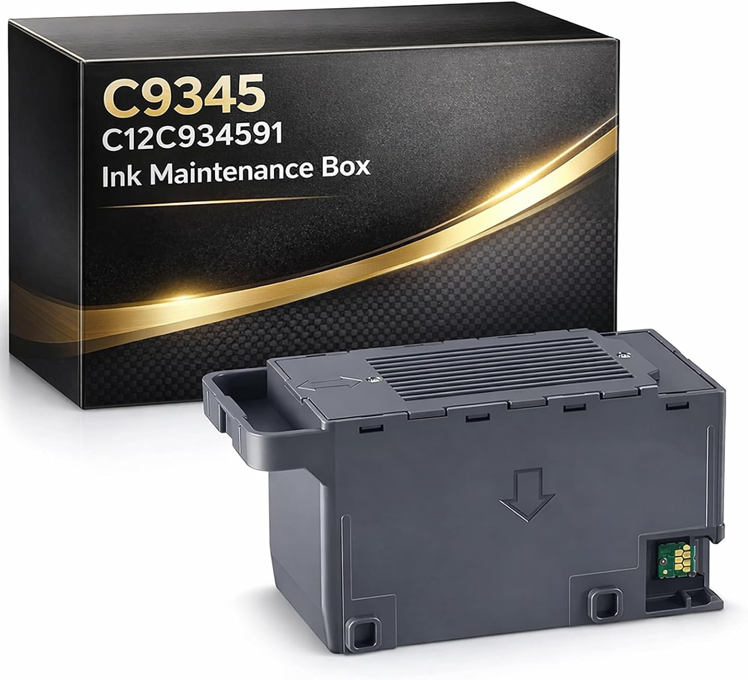 C9345 Maintenance Box Replacement with Enhanced Absorbent Core for Compatible Printers Waste Ink Tank with Chip, PXMB9 C12C934591, 1 Pack