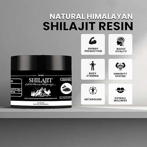 Miniatura 3 de Shilajit - Resina pura del Himalaya, Shilajit 100% pura con ácido fúlvico y más de 85 oligominerales, apoya la energía, la inmunidad y la salud de