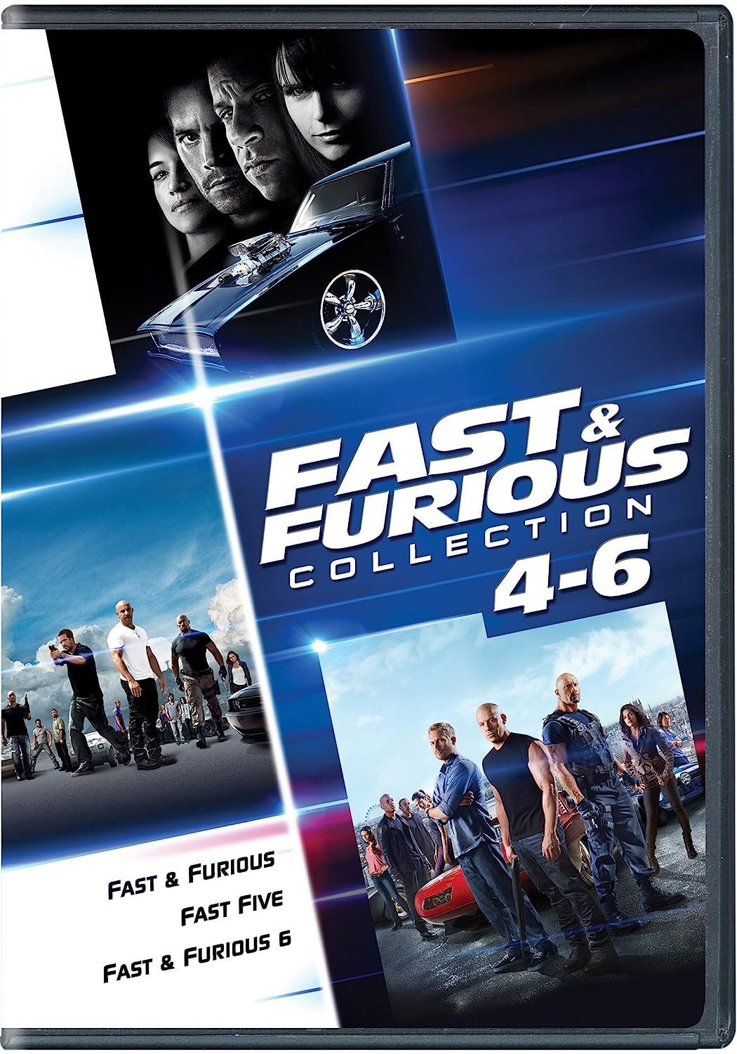 Trilogía Fast & Furious 4 a 6 en DVD para noches de cine de acción en casa