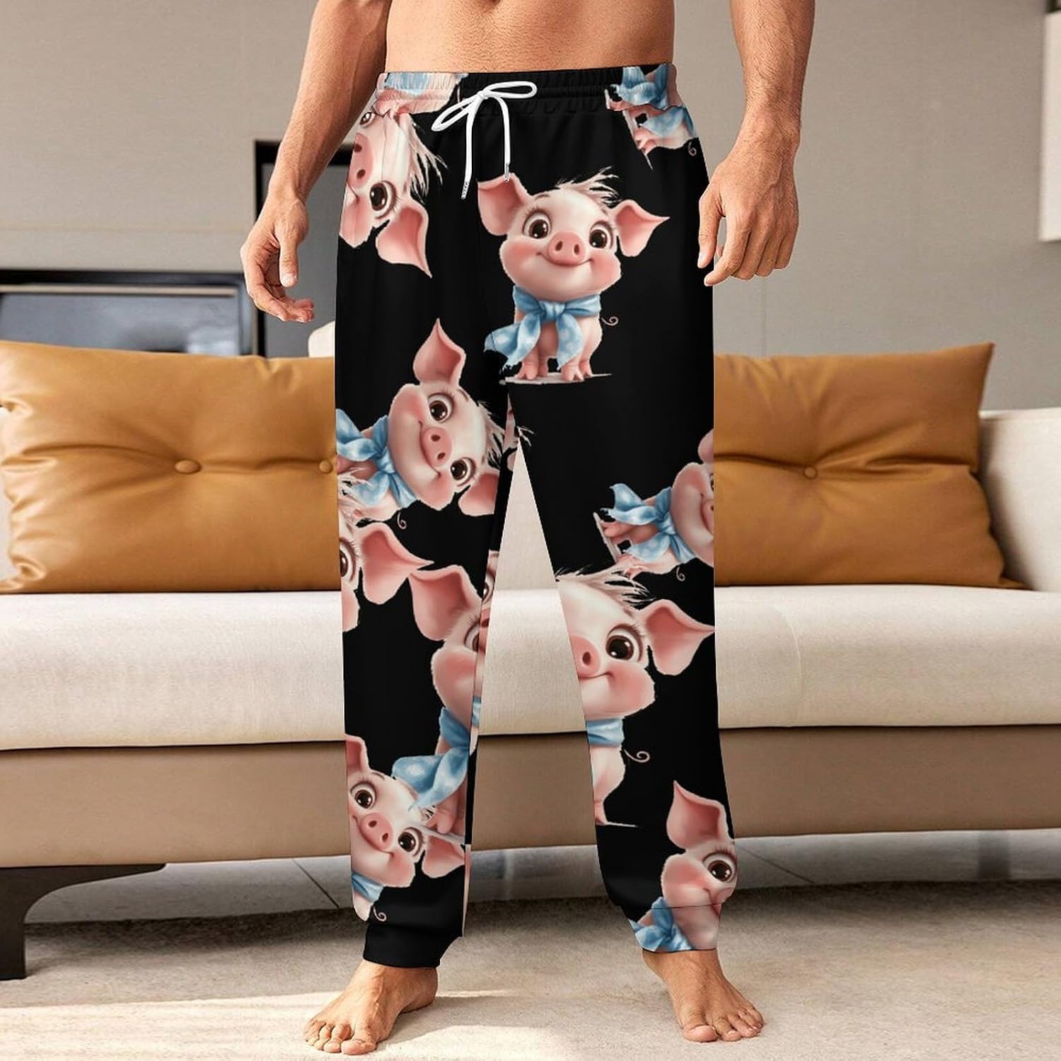 Pigs Piggy Men's Pants Athletic Workout Sweatpants Jogger Casual Pant for Sports Home