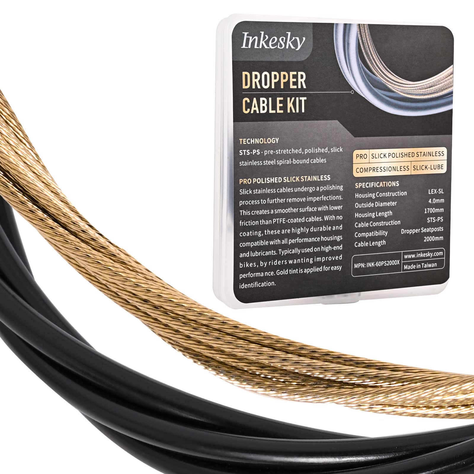Amazon | Inkesky ドロッパー シートポスト ケーブルキット
