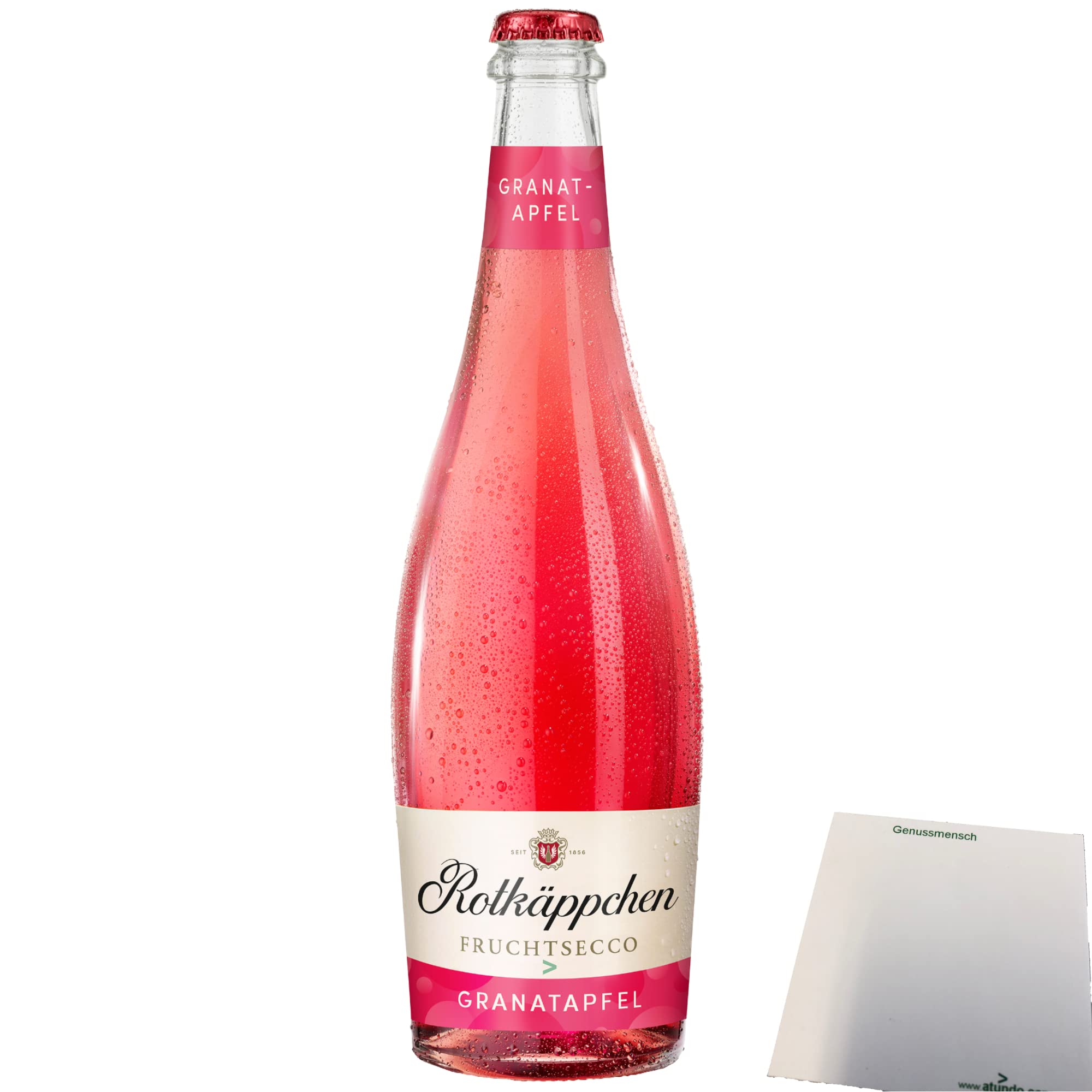 Rotkäppchen Fruchtsecco Granatapfel 8% vol. 1er Pack (1x750ml Flasche) + usy Block
