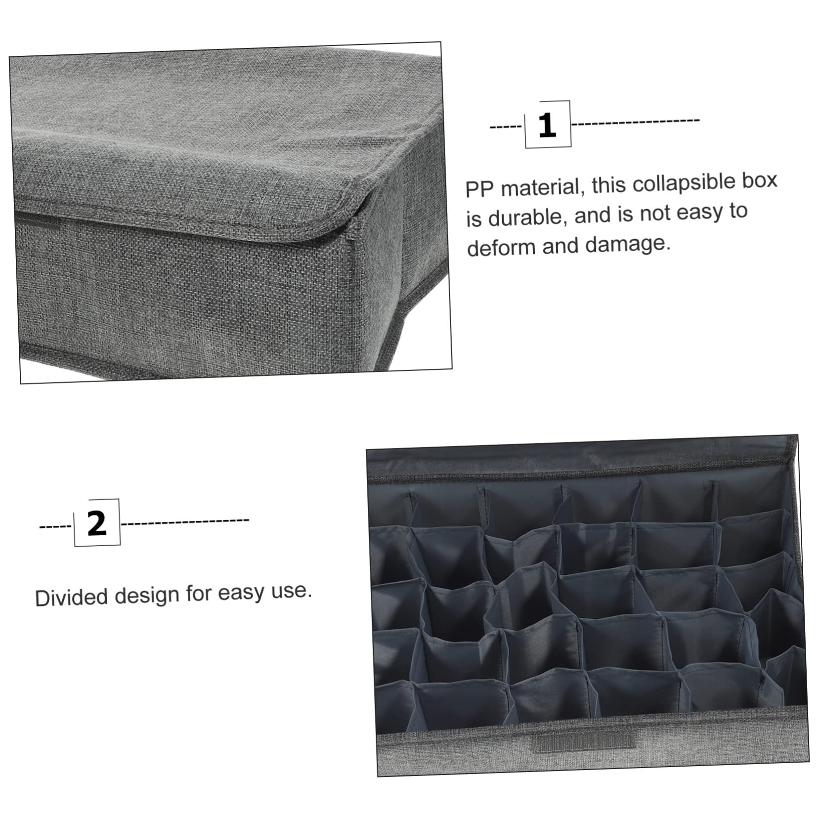 MAGICLULU Scatola Organizer per Cassetti Coperchio 30 Scomparti e Pp