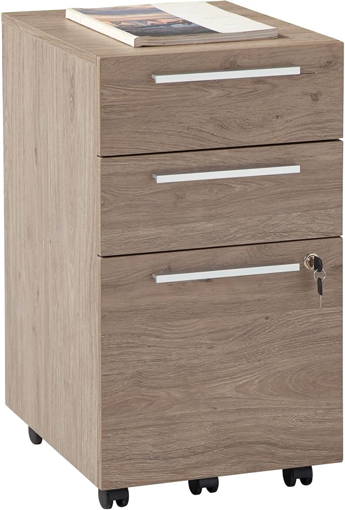 Realspace® Trezza 19"D Vertical 3Drawer Mobile File