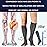 LIN PERFORMANCE 20-30 mmHg Medical Compression Socks for Women and Men Knee High Open Toe Stockings for Varicose Vein Swollen legs (XXL,Grey)