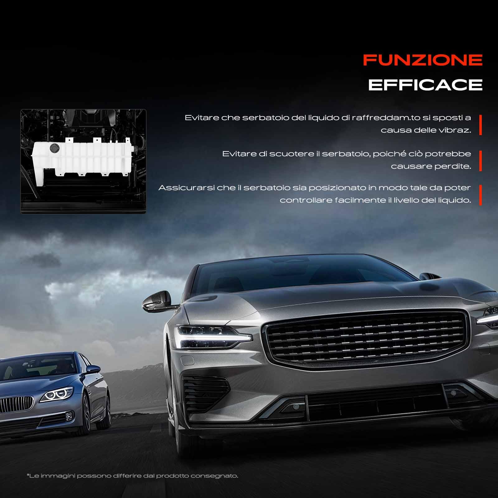 Frankberg Supporto serbatoio di compensazione liquido refrigerante Benzina Compatibile con Serie 3 Compact E46 1.8L Serie 3 E46 2.0L Serie 3 Cabriolet E46 2.2L Serie 3 E46 1.8L 17111436250