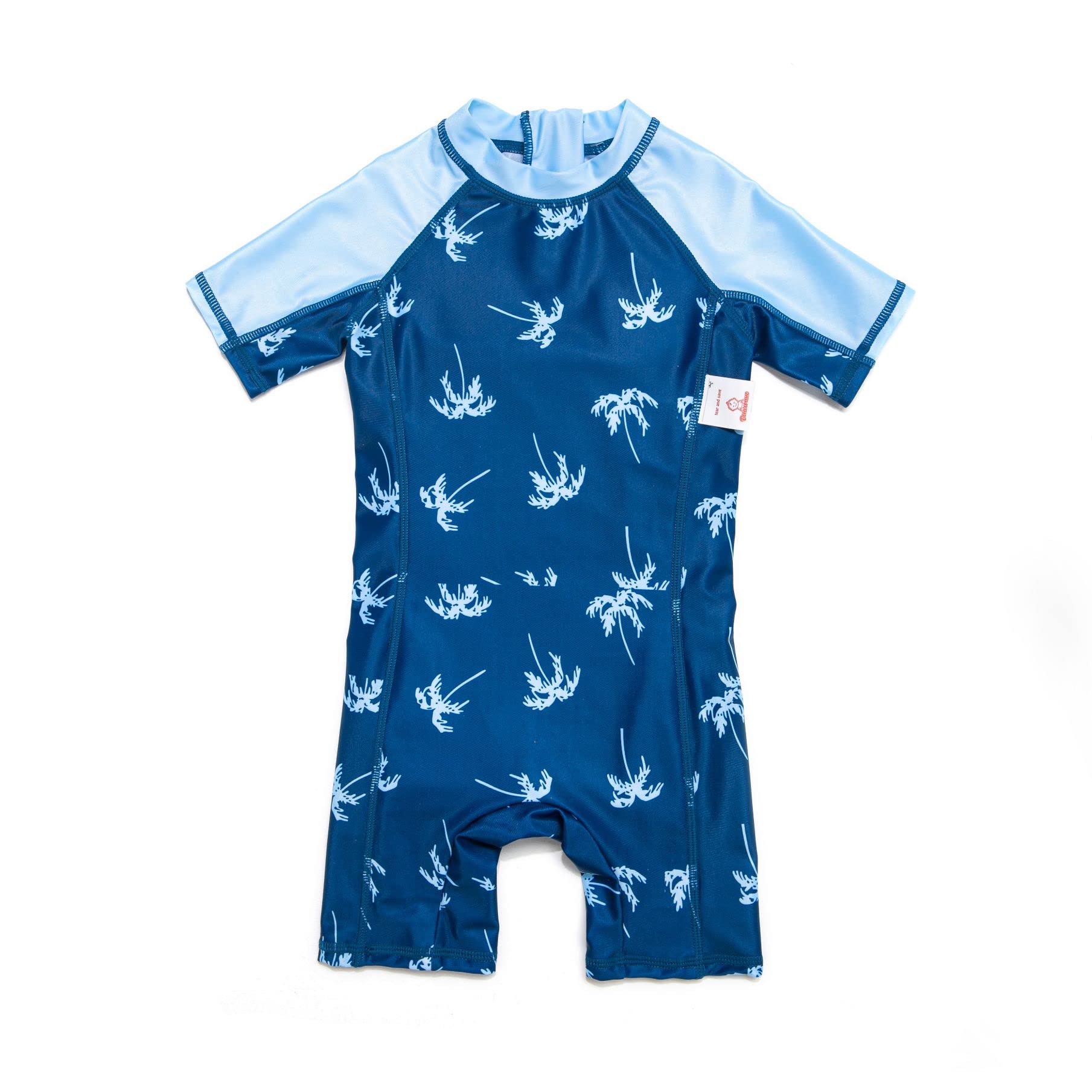 BONVERANO Baby Junge EIN stück Kurzärmel-Kleidung UV-Schutz 50+ Badeanzug MIT Einem Reißverschluss…