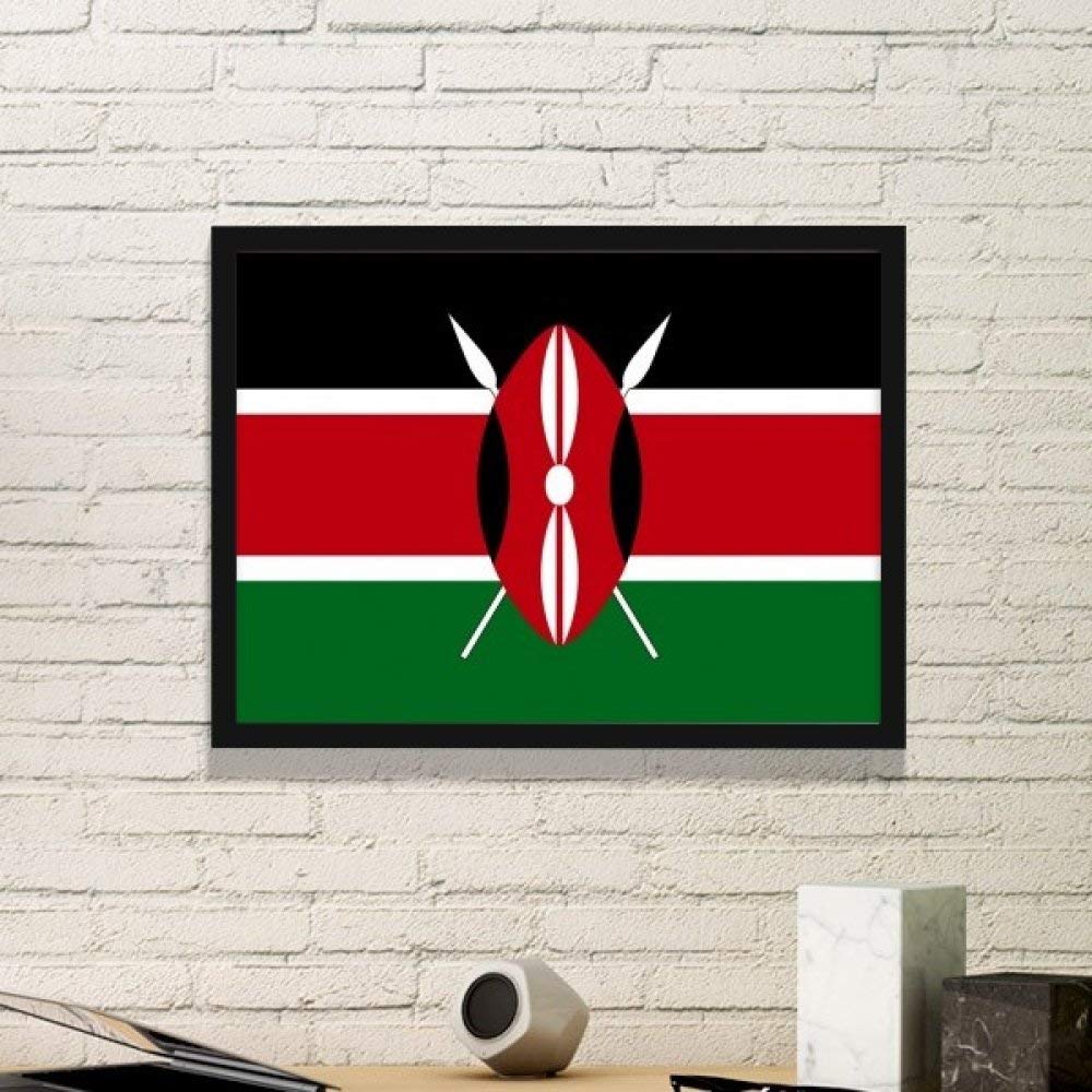Cadre photo Kenya petit format noir pour habiller facilement un mur blanc et vide