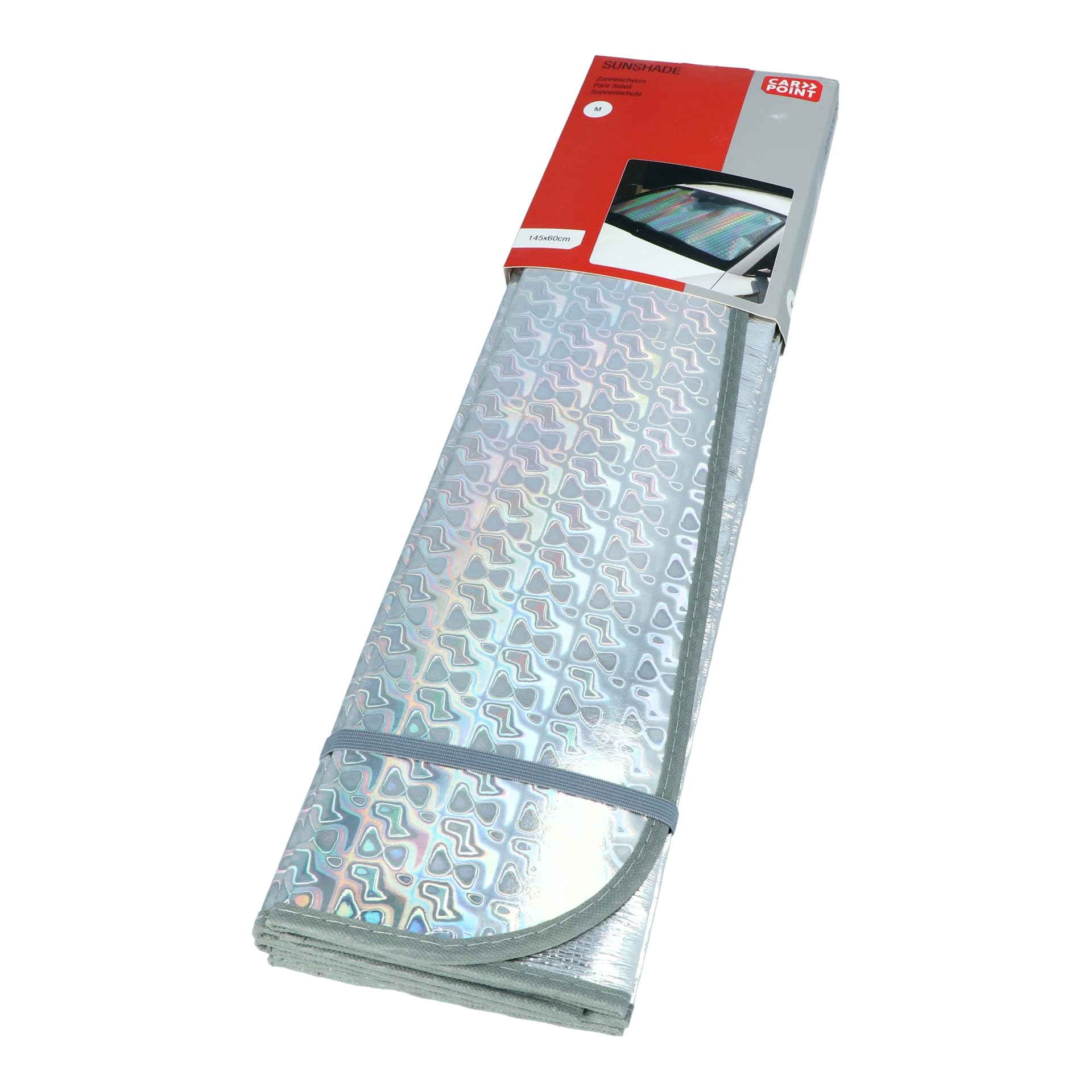 CARPOINT 2610055 Pieza Parasoles para ventanillas de coche Parabrisas Delantero plata