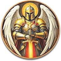 Vista 9 de Moneda de desafío de San Benito, medalla de bolsillo de San Benito, aleación de zinc de 1.574 pulgadas, moneda coleccionable de oro antiguo