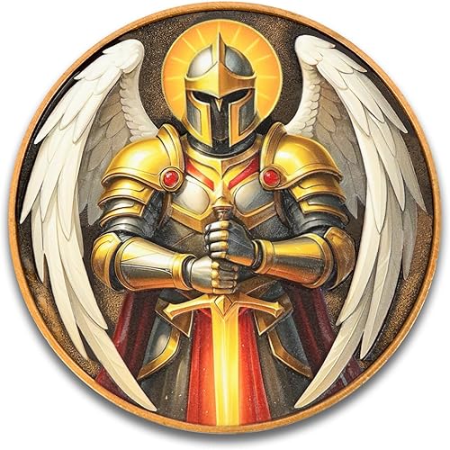 Miniatura 9 de Moneda de desafío de San Benito, medalla de bolsillo de San Benito, aleación de zinc de 1.574 pulgadas, moneda coleccionable de oro antiguo