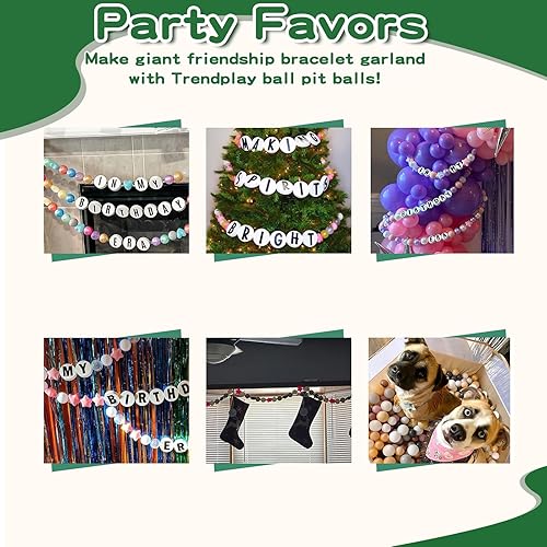 Miniatura 8 de TRENDPLAY 50 bolas de plástico para hoyos de bolas, ideales para gatear bolas y piscinas, despierta la imaginación de tu niño