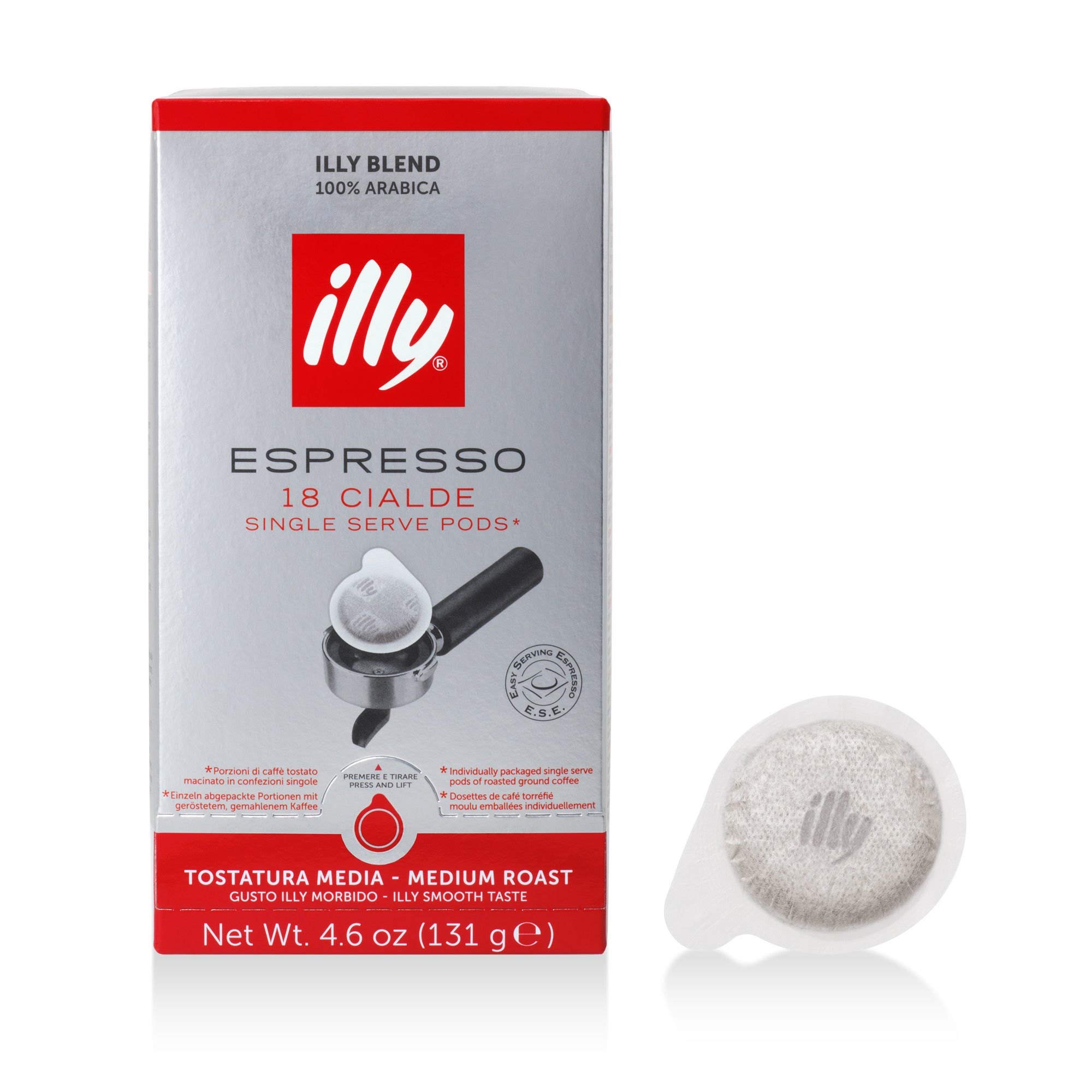 216 Cápsulas ESE 44mm - Tueste Medio - Illy