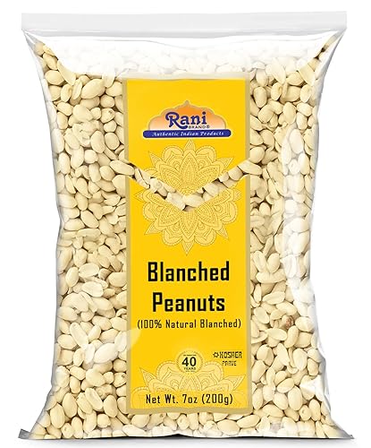 Rani Maní sin cáscara (descorticada, sin cocinar) 7 oz (200 g) ~ Todo natural | Vegano | Apto para gluten | Kosher | Producto fresco de EE. UU. ~