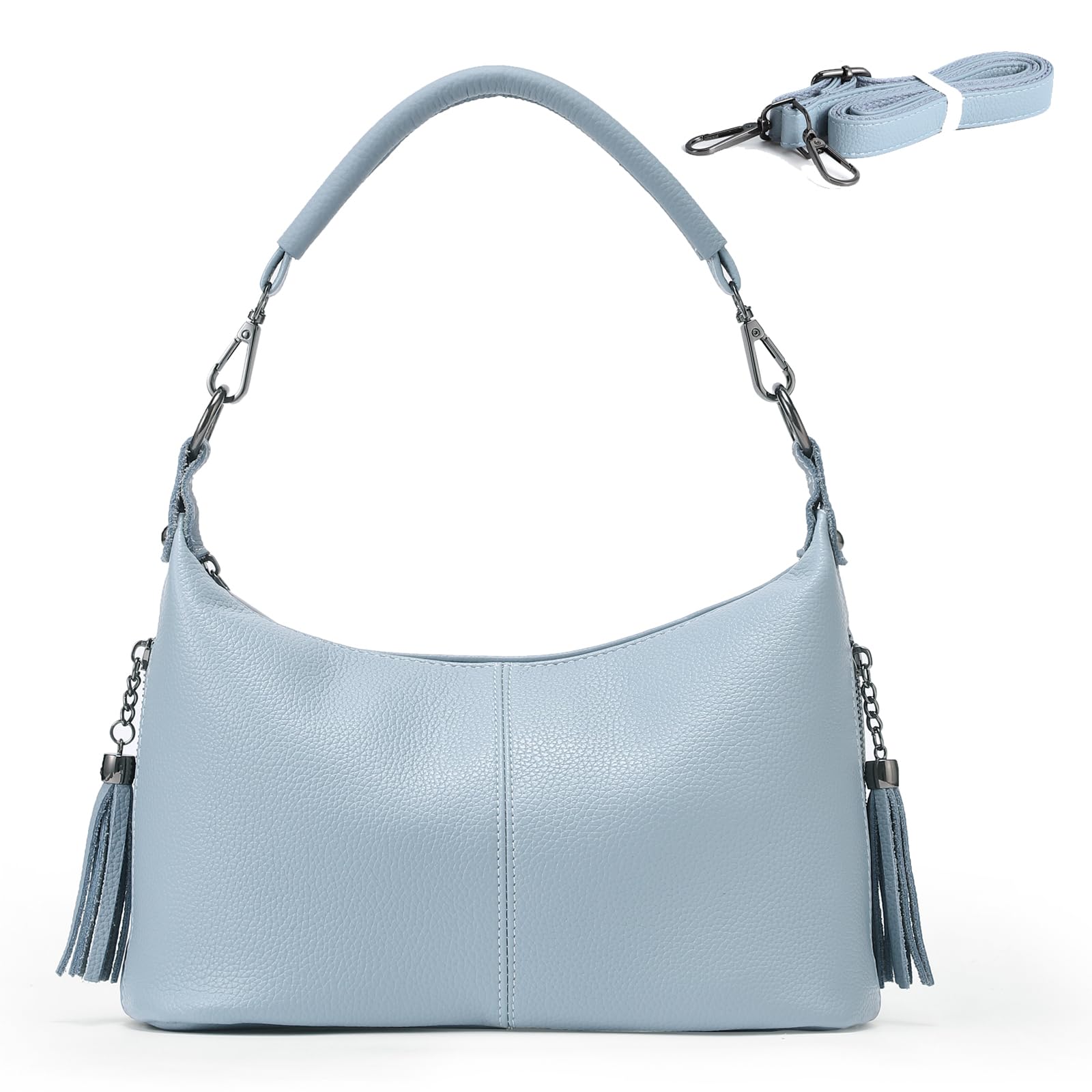 VODIU Small Hobo Purses for Women Shoulder Bag Top Handle Crossbody Bags for Women Trendy Tote Handbags with Strap | Small, Top Handle, Trendy, with