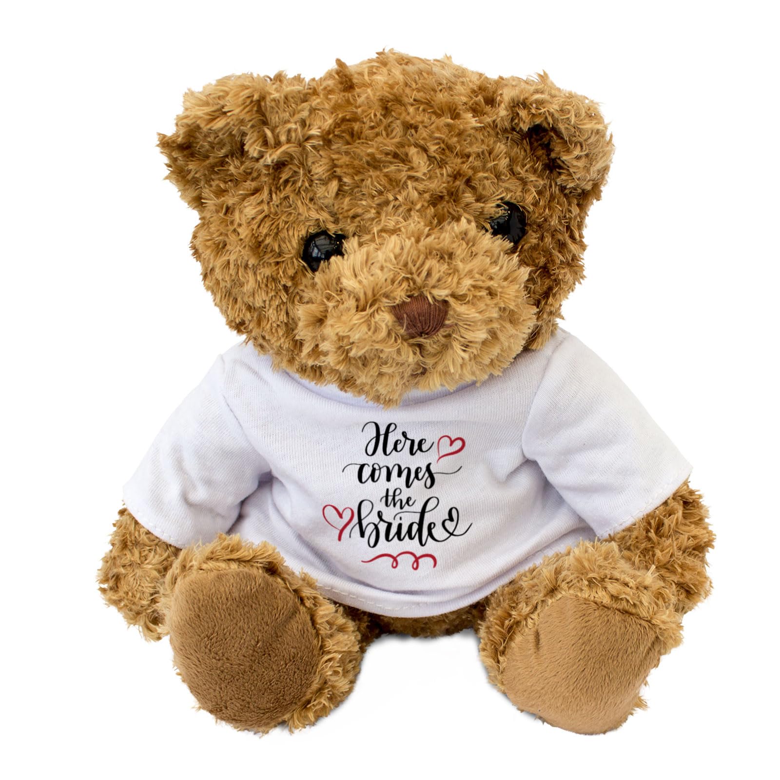 HERE COMES THE BRIDE - Teddy Bear - Cute Soft Cuddly Adorable - Gift Present Wedding, Brown - Image 2