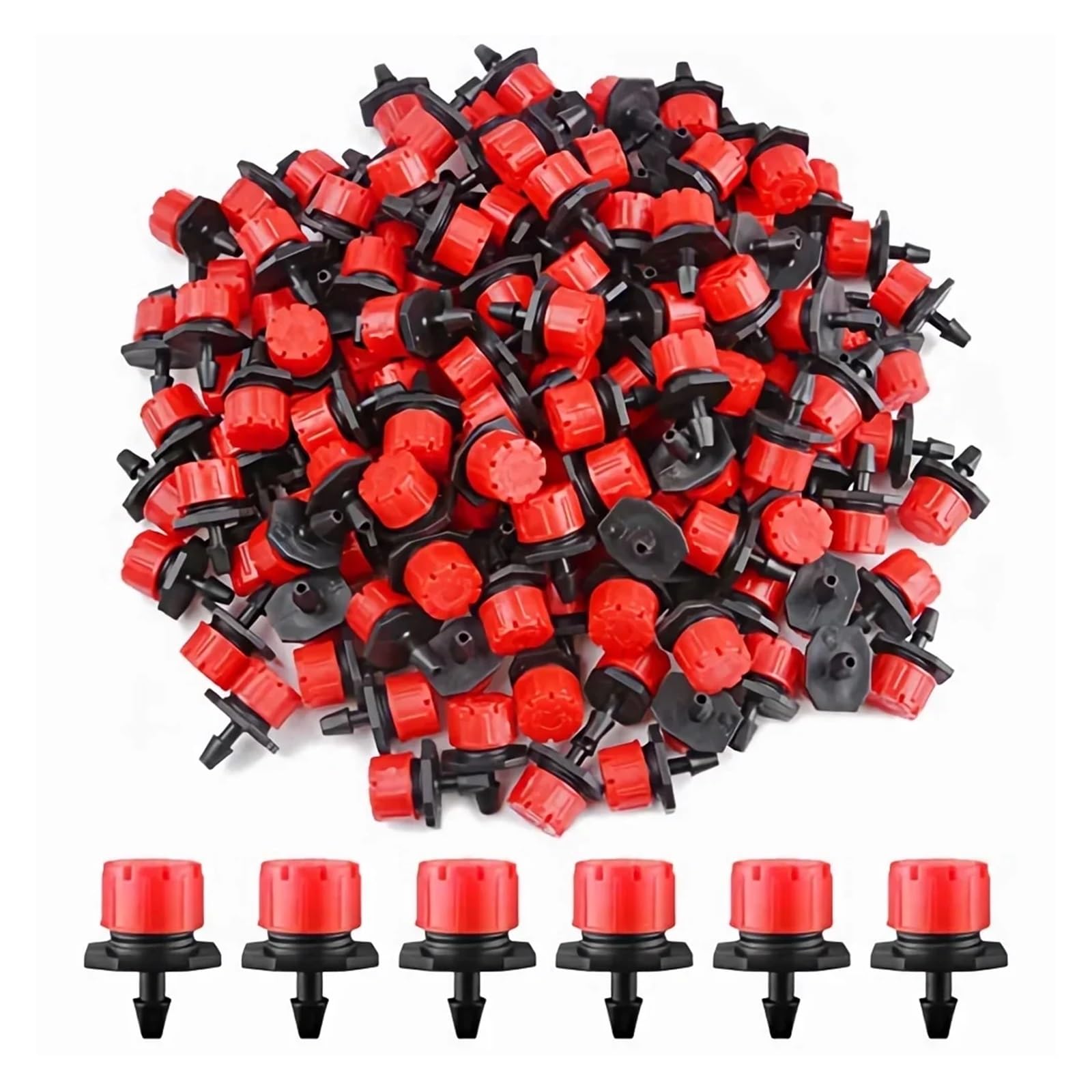 300 ugelli gocciolatori regolabili, sistema di irrigazione da giardino da 4/7 mm, emettitore micro irrigatore per irrigazione efficiente in serra, irrigatori a spruzzo da giardino, perfetti per le