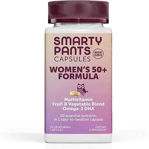 Smartypants Multivitamínico para mujer 50 Plus Omega-3 Dha zinc para la inmunidad vitaminas D3 C B6 biotina folato vitamina B12 vitamina A para los