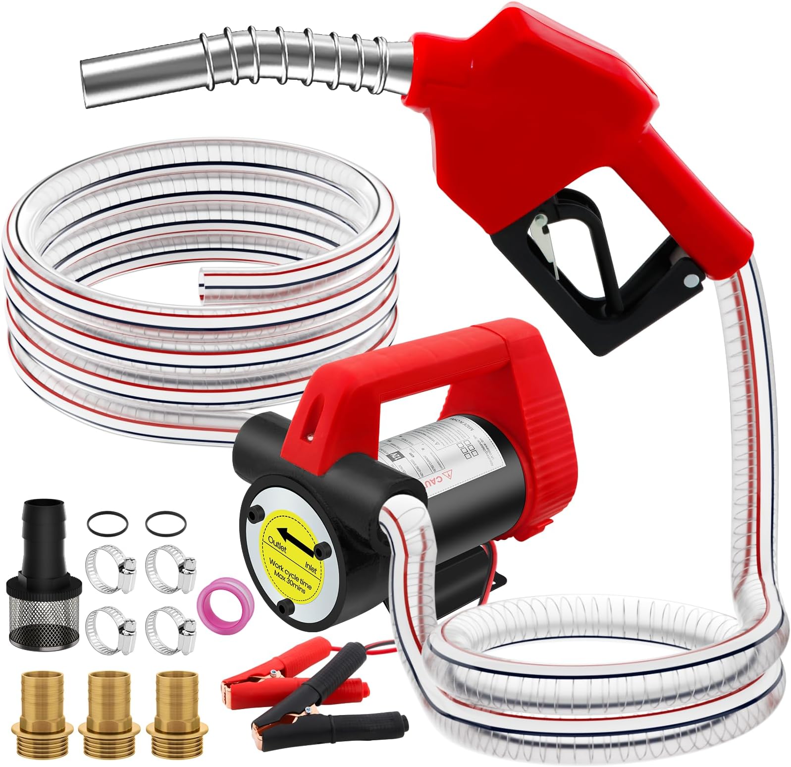 45L Per Minute Oil Pump AIGMISON 12V 260W Diesel Transfer Pump - Foto 14