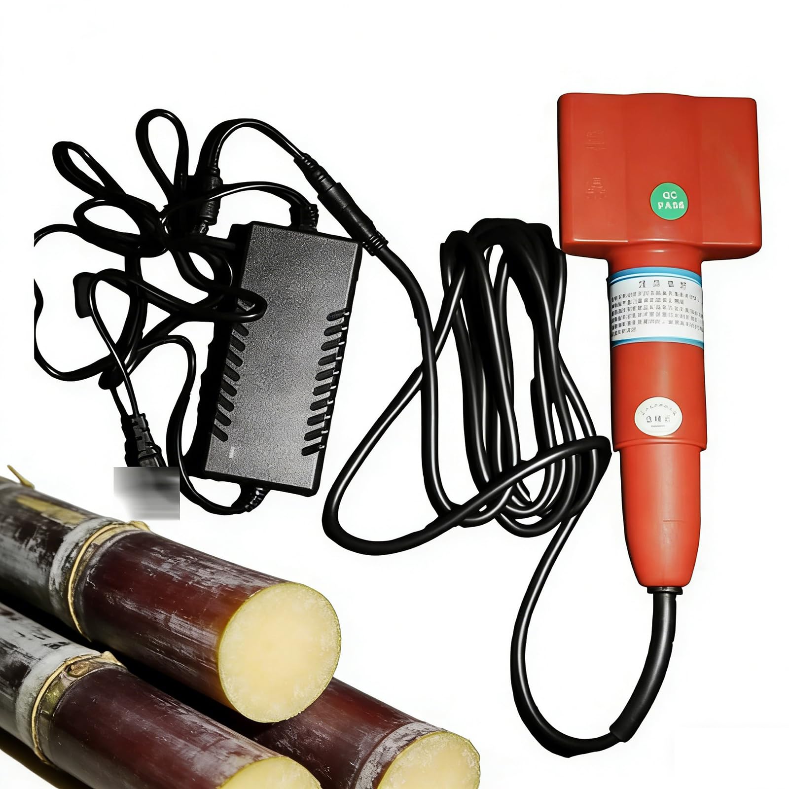 Automatyczna maszyna do skrobania trzciny cukrowej, elektryczna obieraczka do trzciny cukrowej 120 W, szybkie i bezpieczne narzędzie do cięcia dyni, zimowego melona