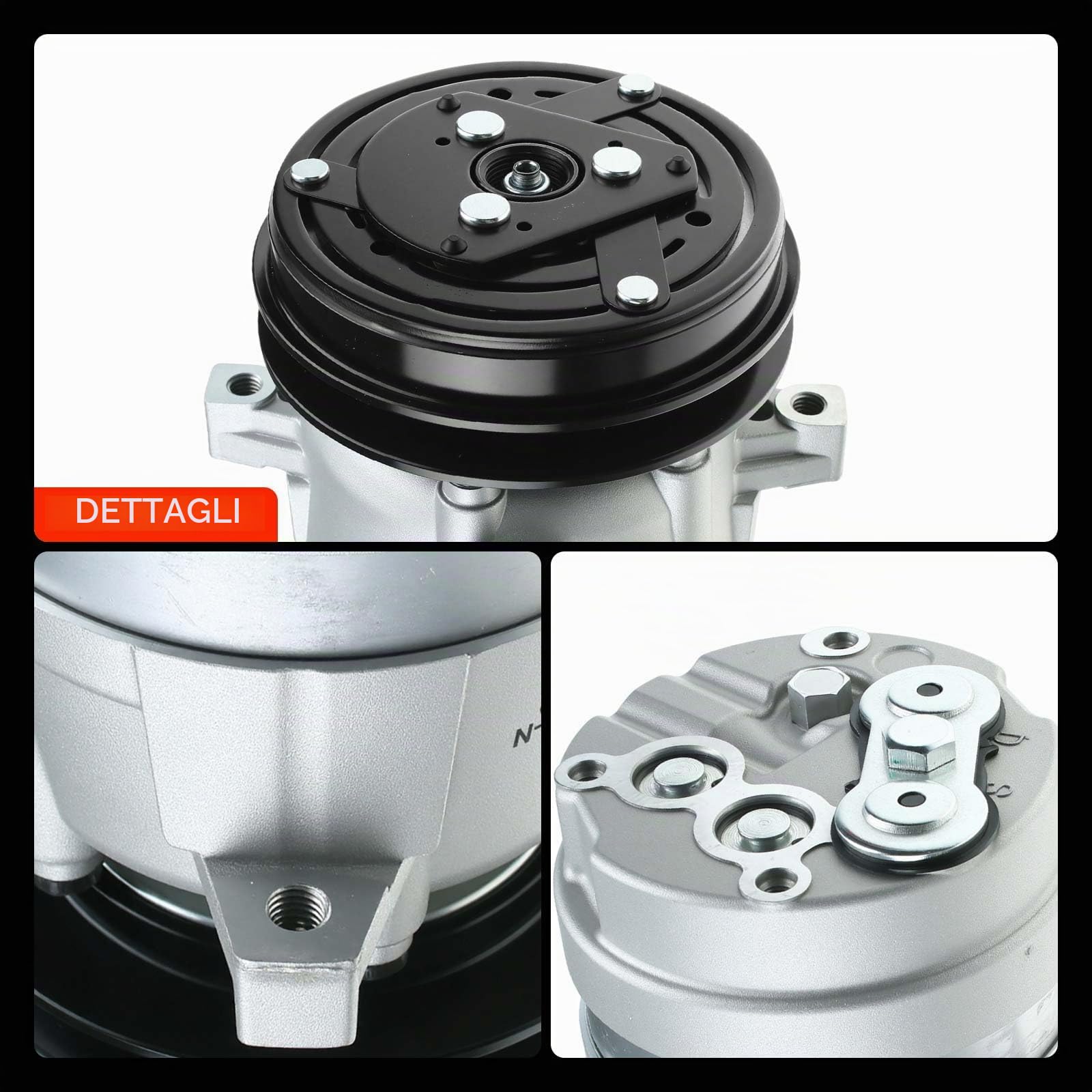 Frankberg Compressore per aria condizionata con frizione, benzina, 7576000 | Compatibile con: Dedra SW 835, Delta II 836, Dedra 835, Tipo 160, Tempra SW 159, Tempra 159