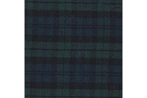56" Yarn Dyed Flannel Plaid, Black Watch